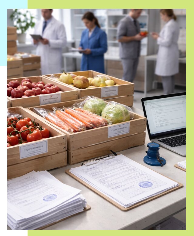 Сертификация овощей и фруктов в Кашире от 8852 р. | Алешин-Кшр
