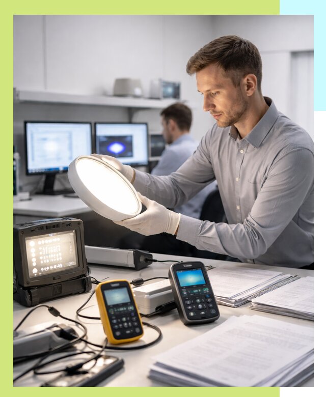 Сертификация светильников в Кашире: испытания и оформление