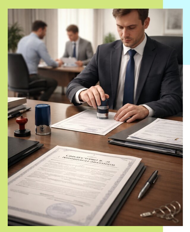 Оформление свидетельства о государственной регистрации в Кашире