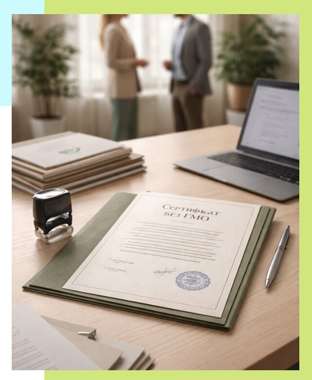 Сертификат без ГМО в Кашире от 7811 р. оформить срочно Алешин-Кшр