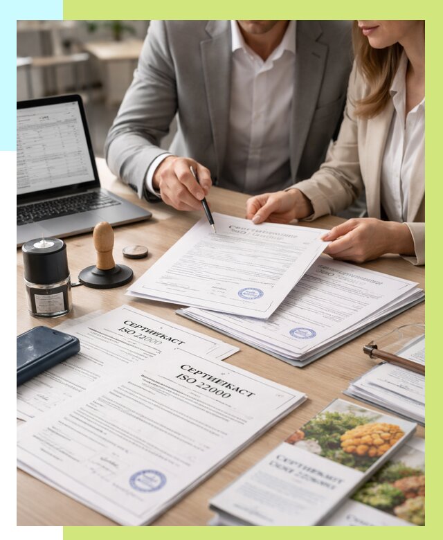 Сертификат ISO 22000 в Кашире от 41656 р. под ключ | Алешин-Кшр